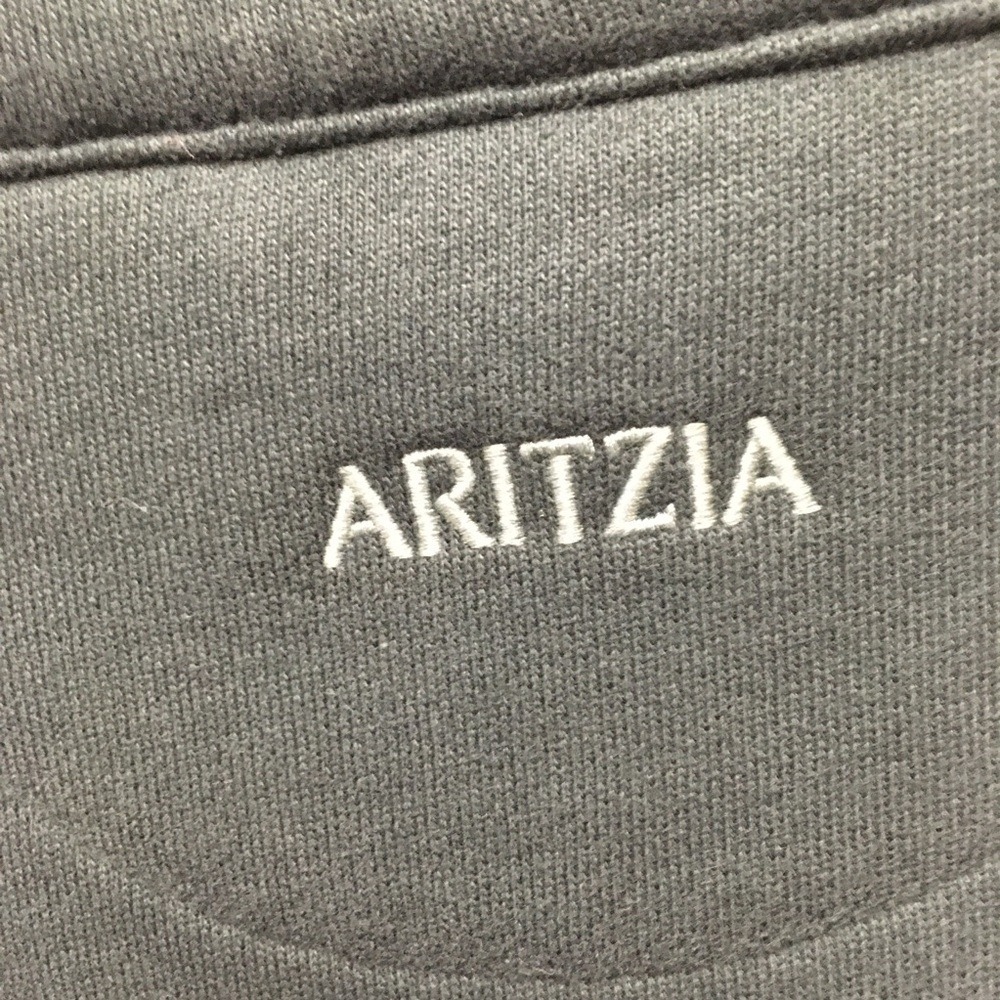 Aritzia Boyfriend Fleece Quarter Zip Pullover Small Green Gorpcore Athleisure - Picture 8 of 9